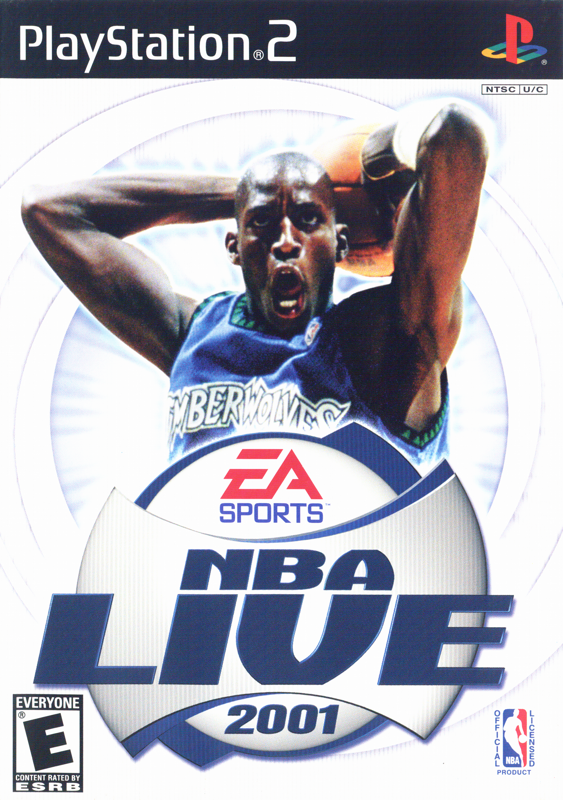 NBA Live 2001 box art for Playstation 2